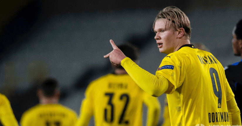  哈兰德梅开二度助多特大胜，领跑德甲射手榜